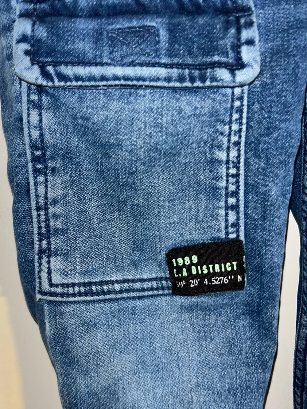 Toddler Boys Blue Cargo Jogger Pants - Unbranded